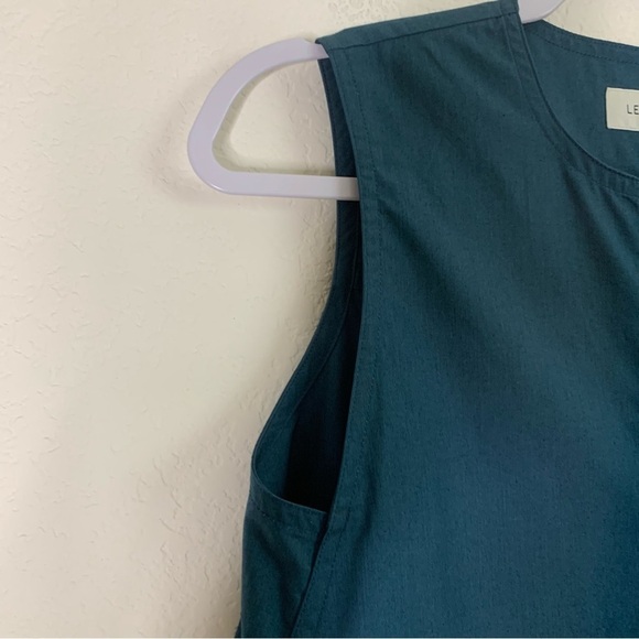 Lemaire Womens button up sleeveless top Prussia blue 36/S NWT - Picture 4 of 8